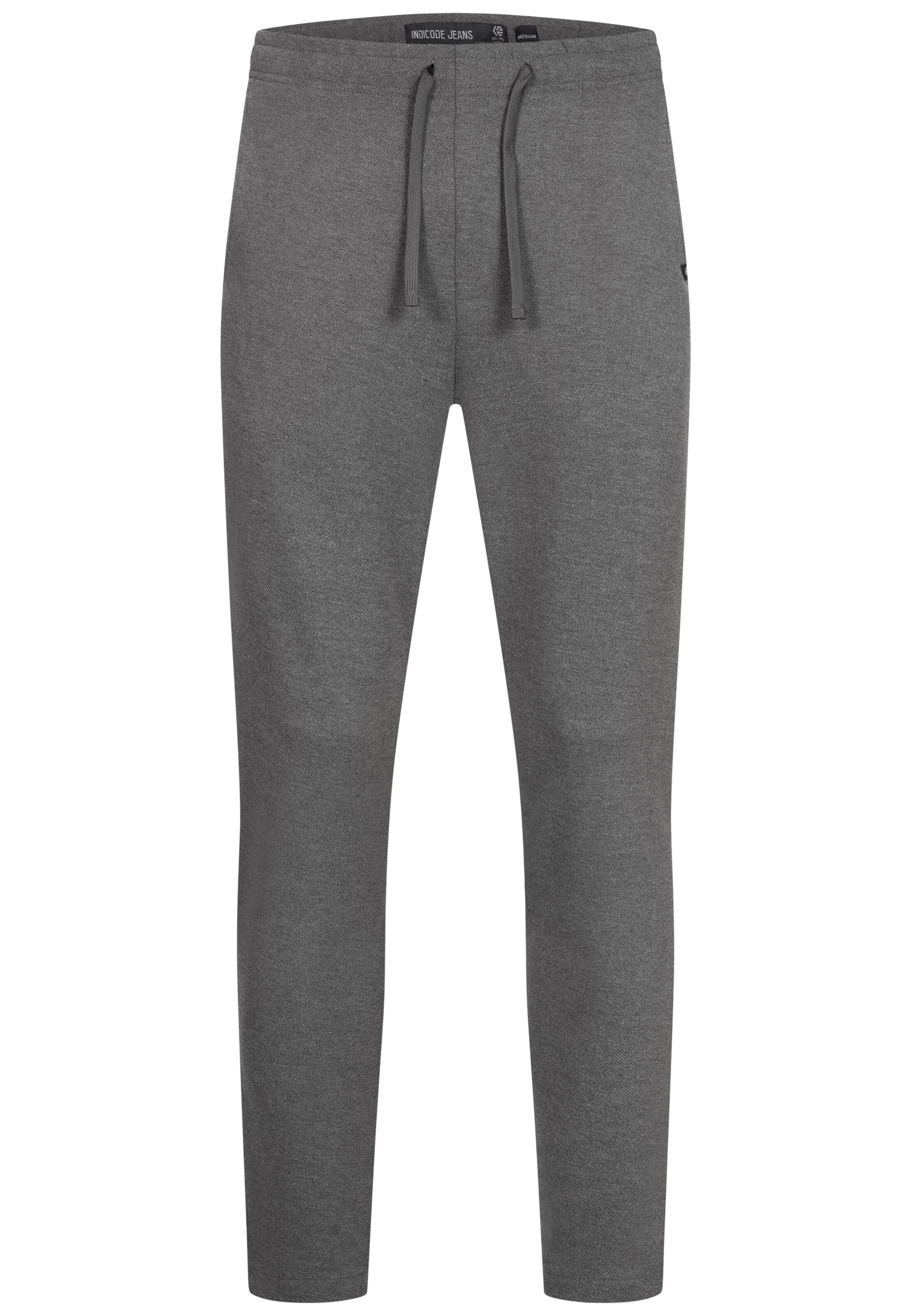 INDICODE JEANS Chino trousers 'Cowell' in Grey: front