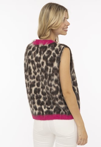 Gilet Zwillingsherz en beige : sur le côté