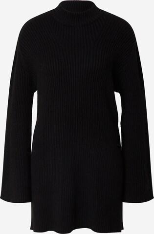 EDITED Knitted dress 'Nomi' in Black: front