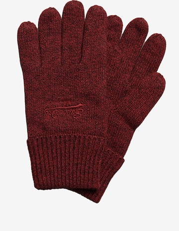 Gants Superdry en rouge : devant