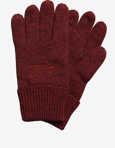 Superdry Gants en rouge chiné, Vue avec produit