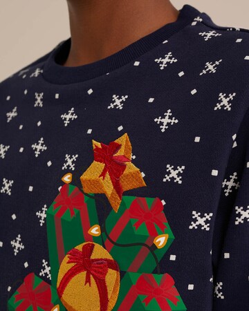WE Fashion Свитшот в Синий