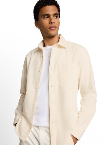 TOM TAILOR DENIM - Ajuste regular Camisa en beige: frente