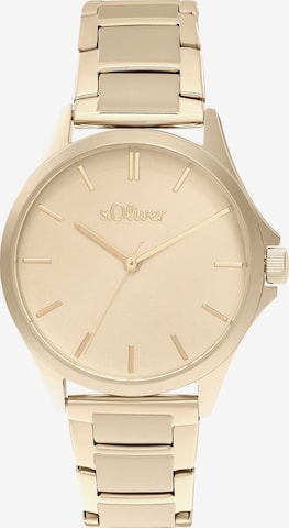 s.Oliver Analog Watch in Gold: front