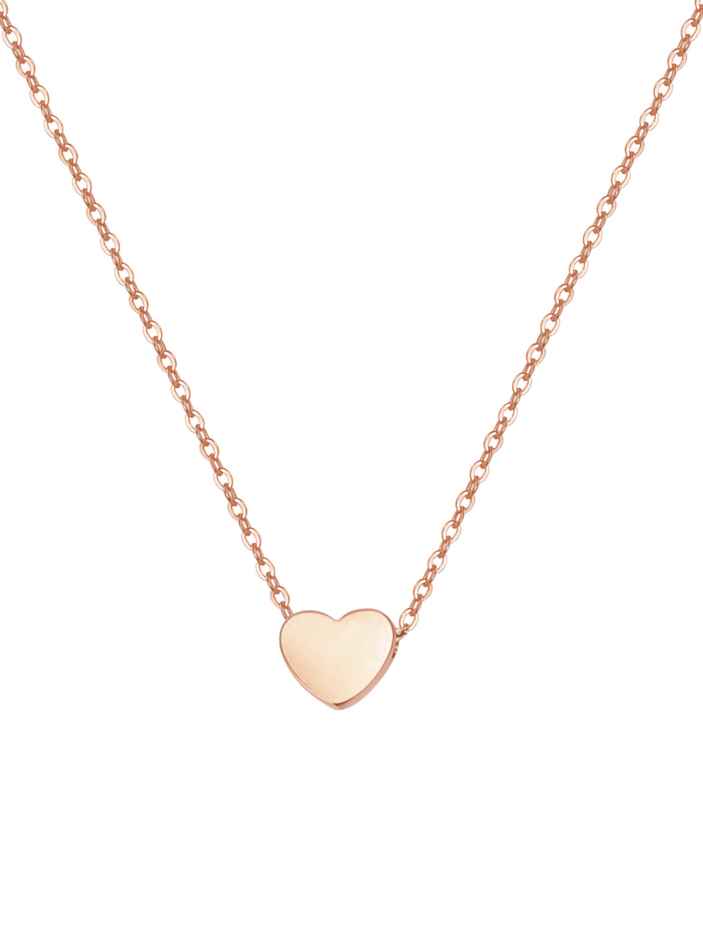 Hey Happiness Necklace 'Herz' in Gold: front