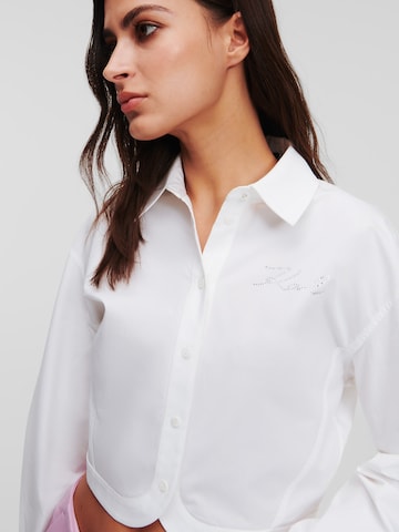 Camicia da donna di Karl Lagerfeld in bianco