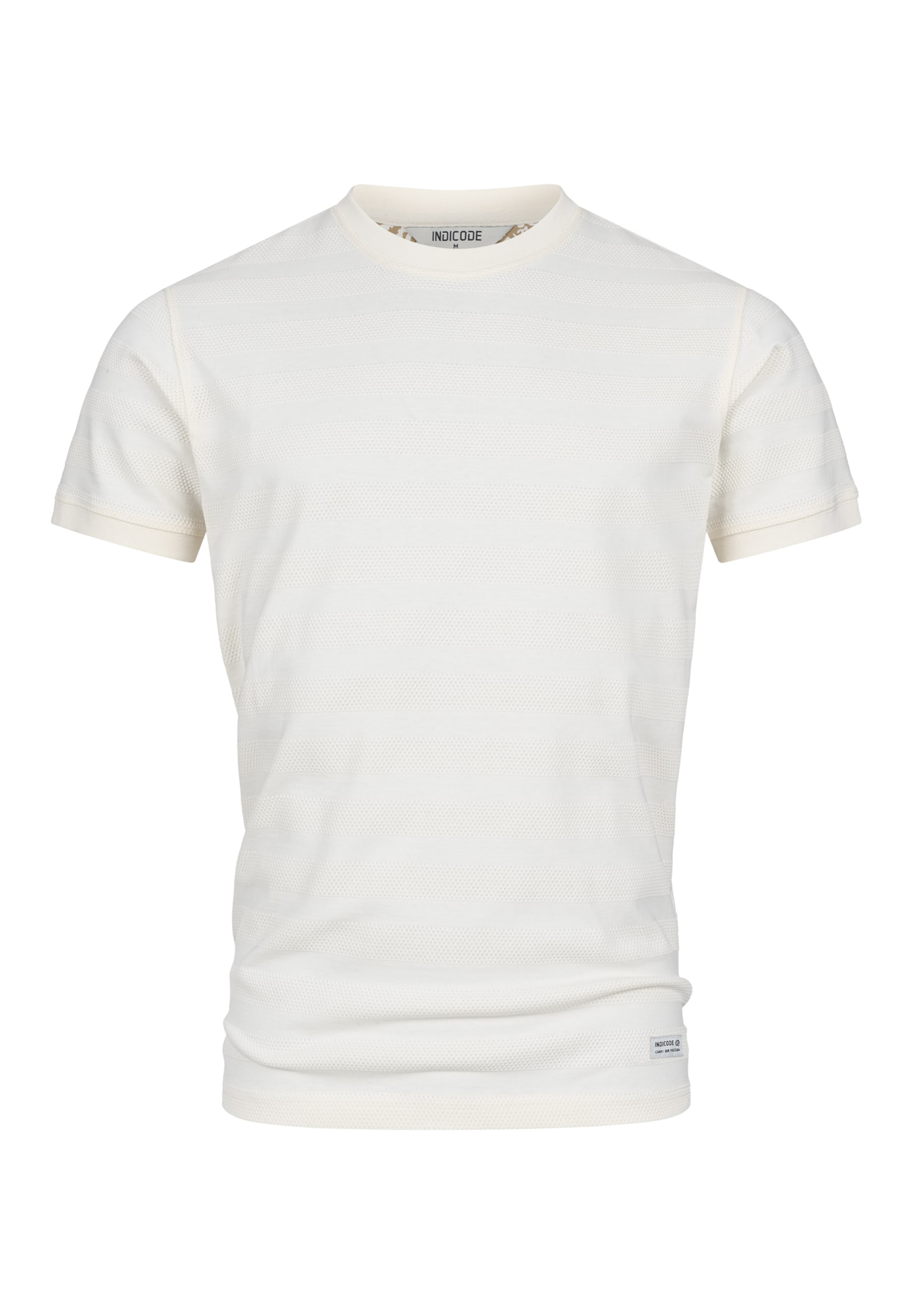 INDICODE JEANS Shirt ' INKile ' in Wit: voorkant