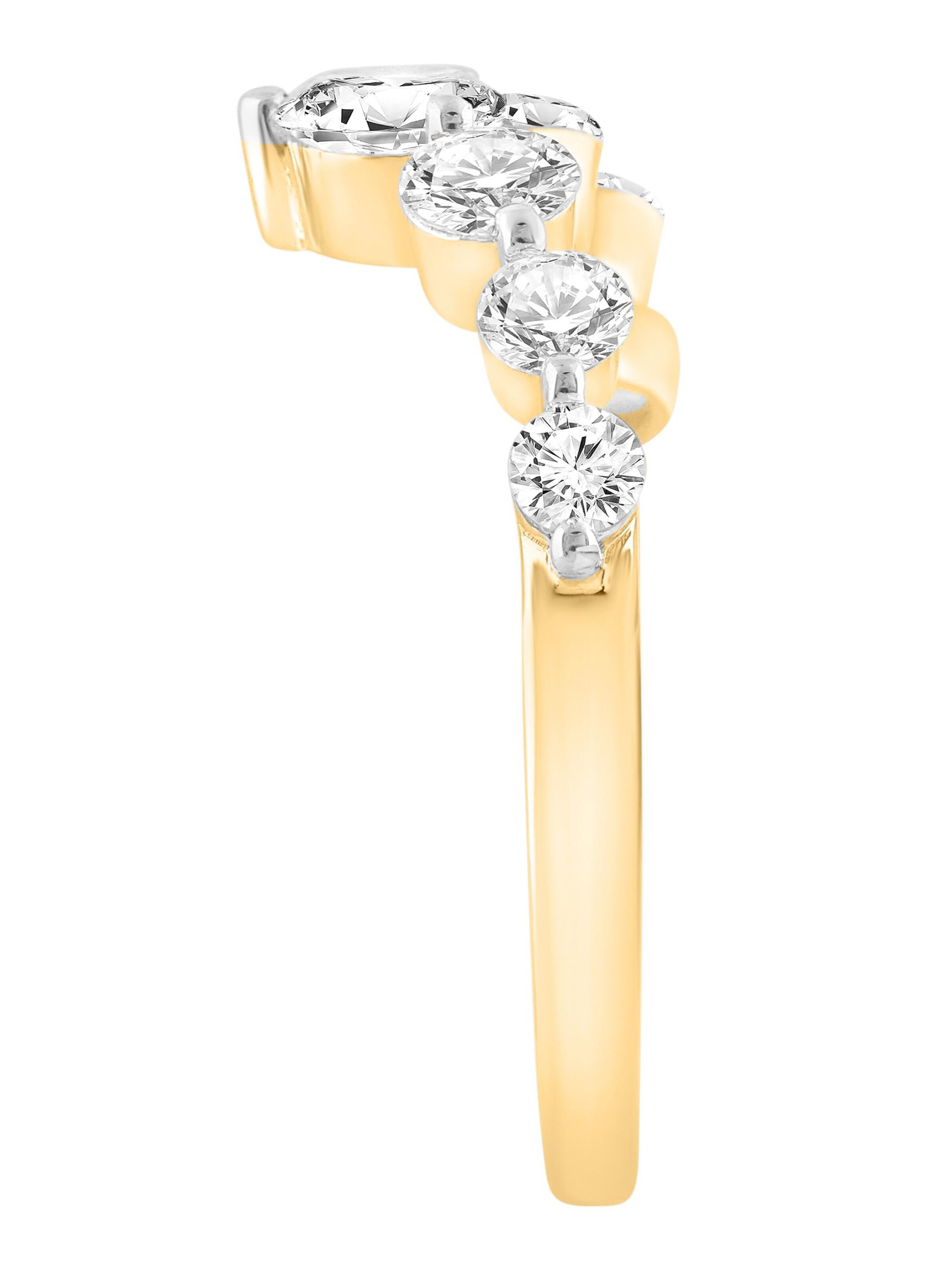 Anello 'Ring aus 375 Gelbgold mit Lab Grown Diamant' di ETHISHER DIAMANTEN in oro
