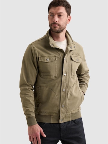 PME Legend Between-season jacket 'Cargo sweat jacket with zipper closure' in Green