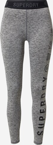 Superdry Skinny Sporthose in Grau: predná strana