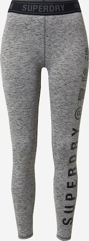 Superdry Workout Pants in Grey: front