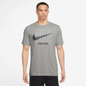 NIKE Performance shirt 'Slub' in Grey: front