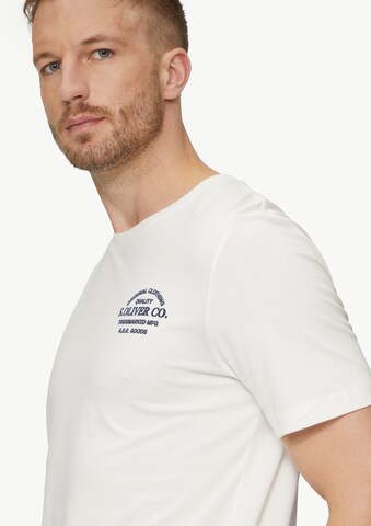s.Oliver T-shirt i vit