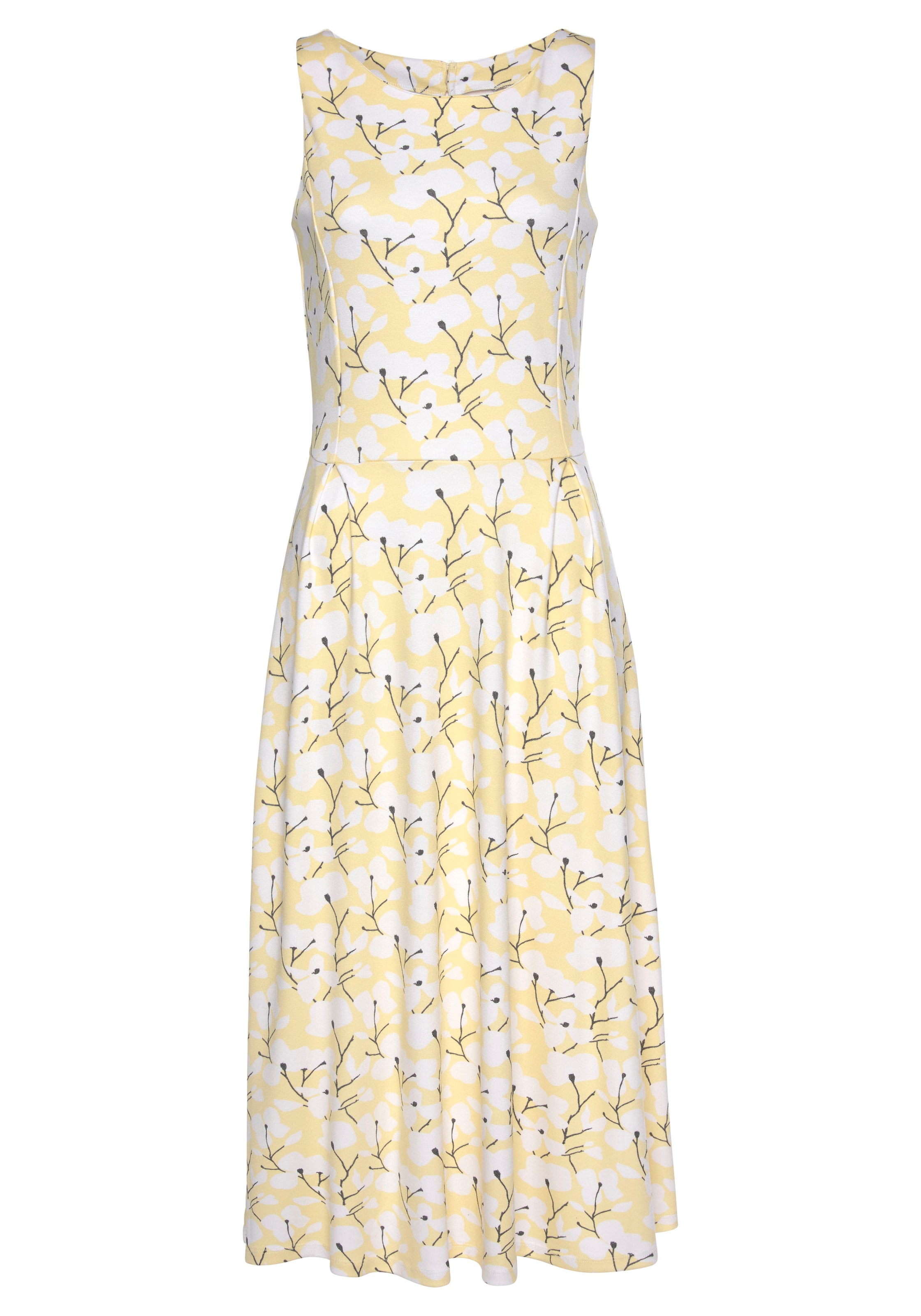 BEACH TIME Sommerkleid in Gelb: Vorderseite