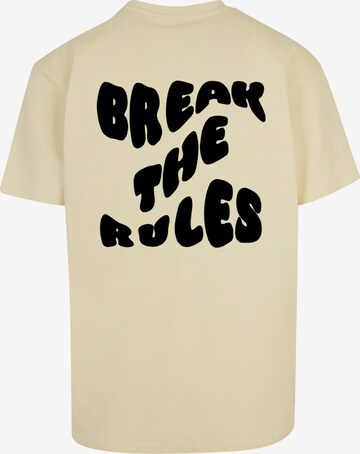 T-Shirt 'Break The Rules' Merchcode en jaune