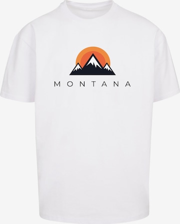 Merchcode Shirt 'Montana' in Wit: voorkant