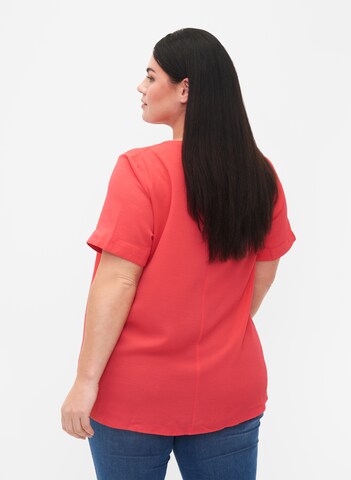 Camicia da donna 'Vanni' di Zizzi in rosso