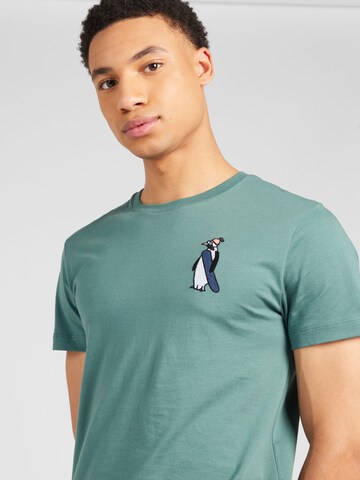 WESTMARK LONDON Μπλουζάκι 'Cartoon Penguin' σε πράσινο