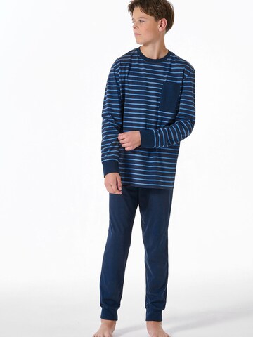 SCHIESSER - Pijama ' Nightwear ' en azul: frente