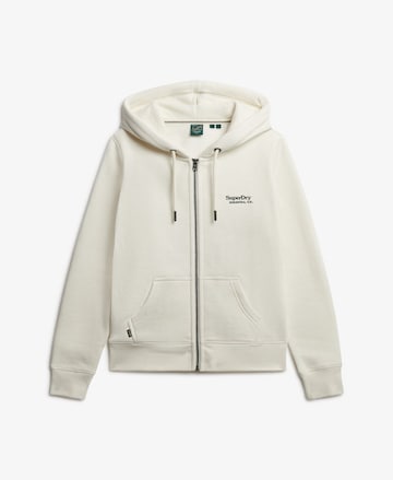 Veste de survêtement 'Essential' Superdry en blanc