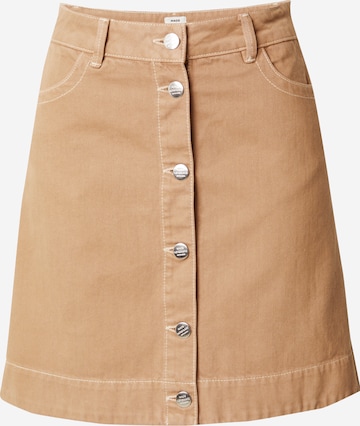 MADS NORGAARD COPENHAGEN Skirt 'Soil Ria' in Brown: front