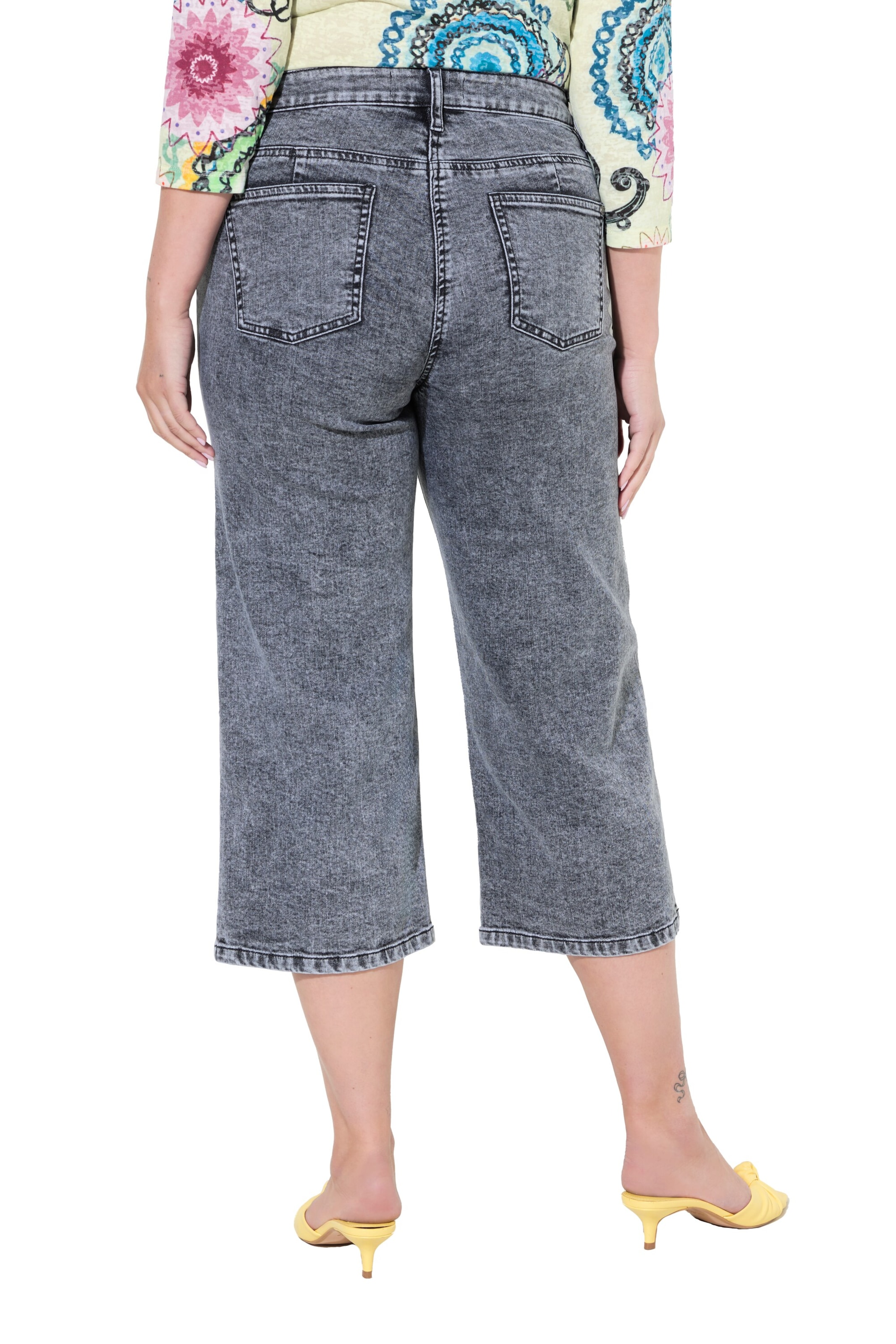 MIAMODA Wide leg Jeans in Grey