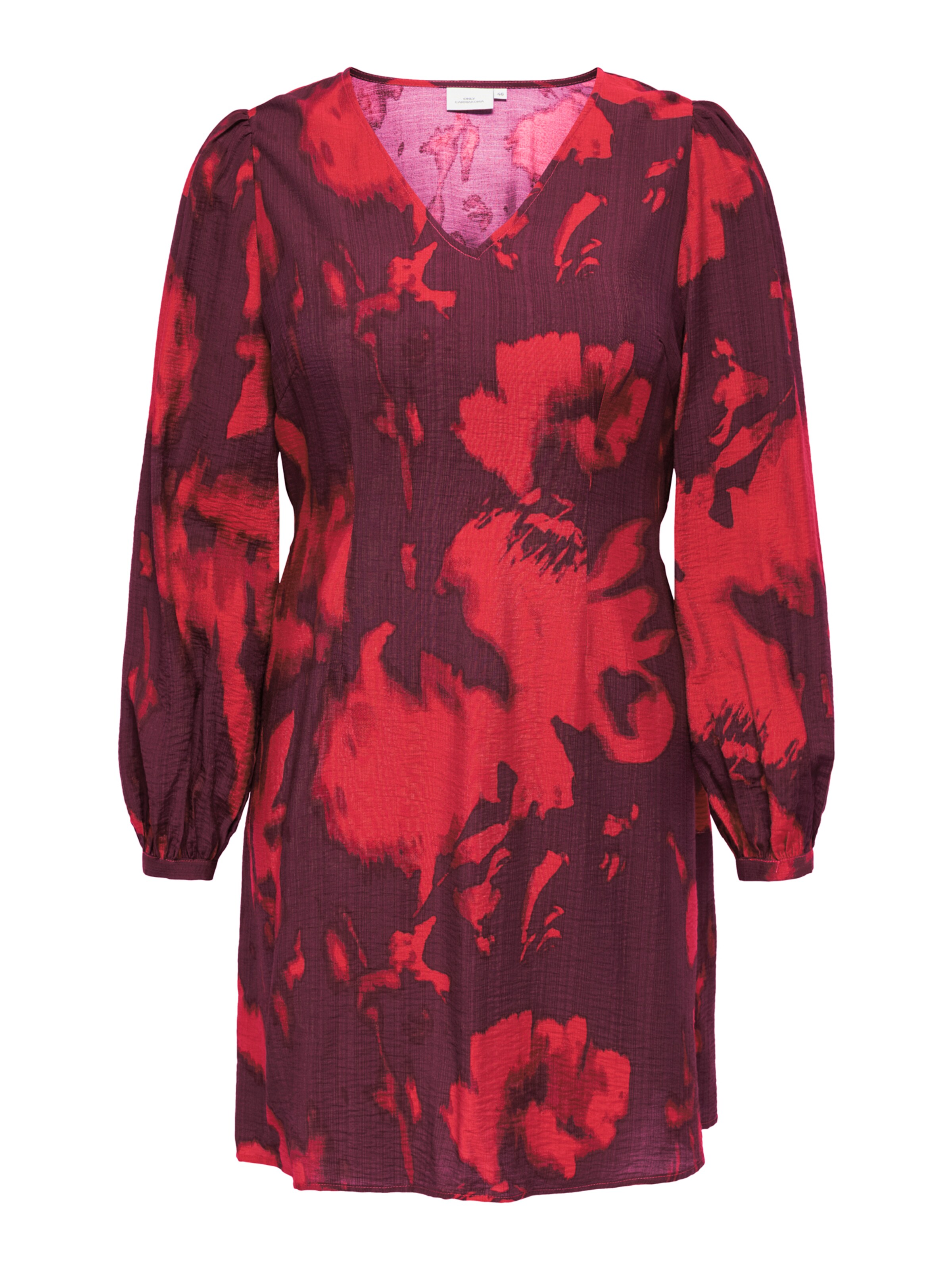 ONLY Carmakoma Kleid 'CARCAMILLE' in 48 in knallrot / dunkelrot, Produktansicht