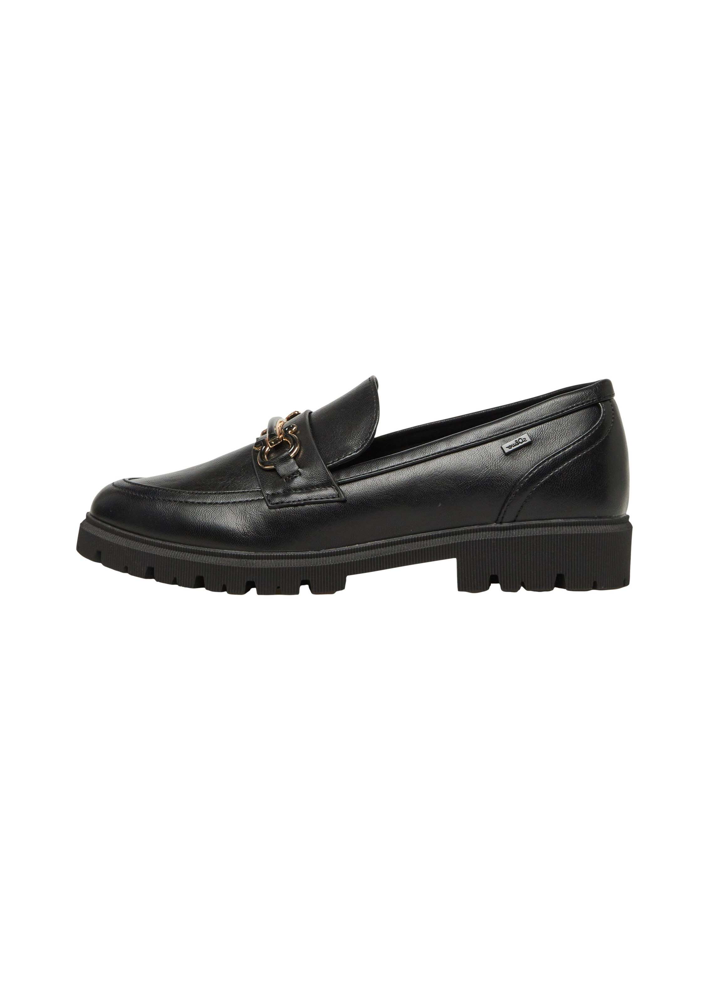 s.Oliver Slipper in Schwarz: Vorderseite