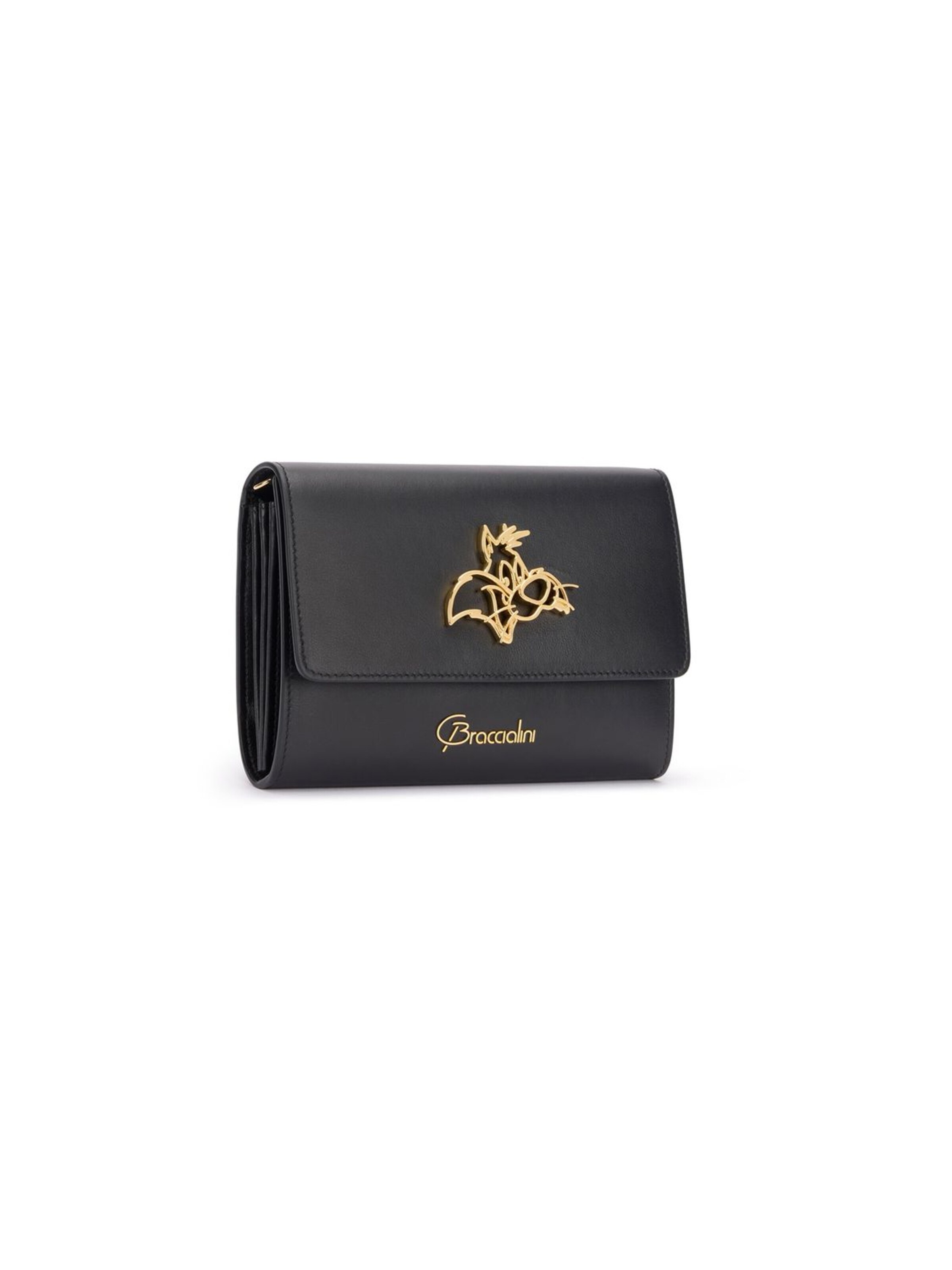 Braccialini - Bolso de noche 'Lady Gatto Silvestro' en negro