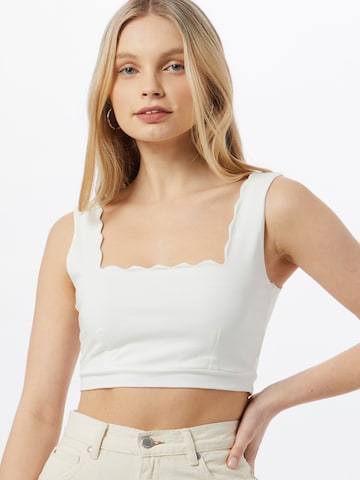 ABOUT YOU Top 'Elaine' in White: front