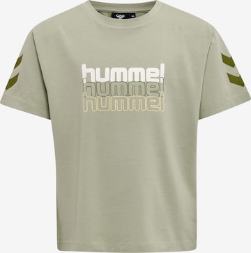 T-Shirt fonctionnel Hummel en vert : devant