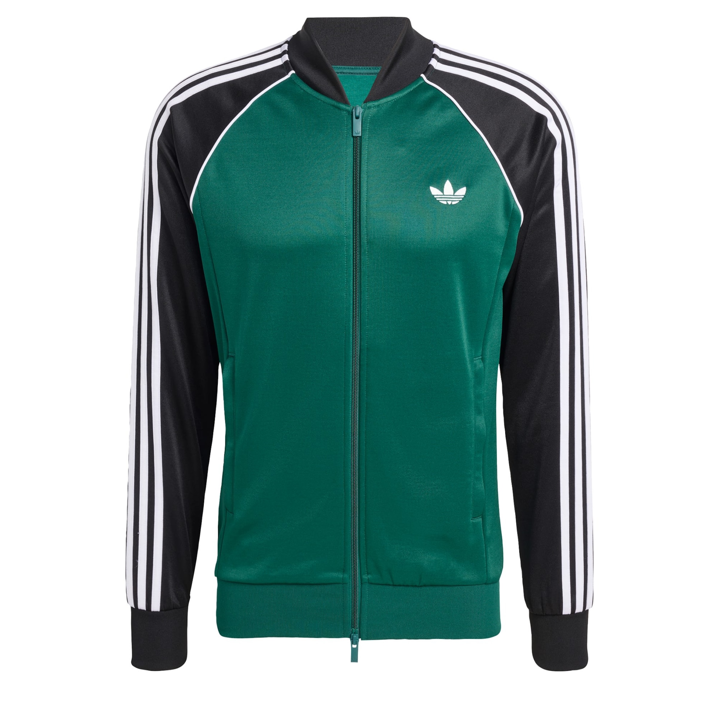 ADIDAS ORIGINALS - Sudadera con cremallera 'SST' en verde: frente