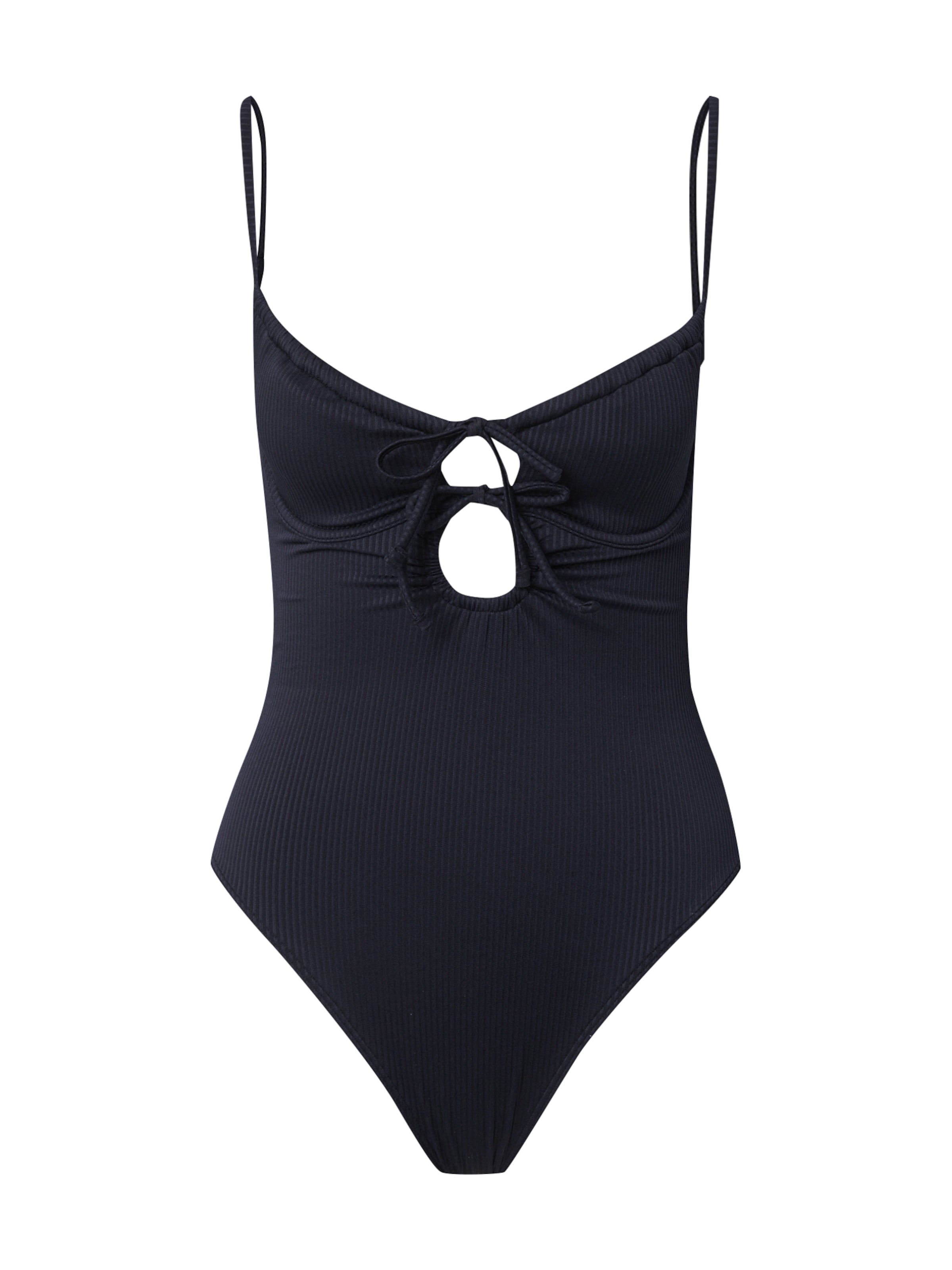 Maillot de bain HOLLISTER en noir : devant