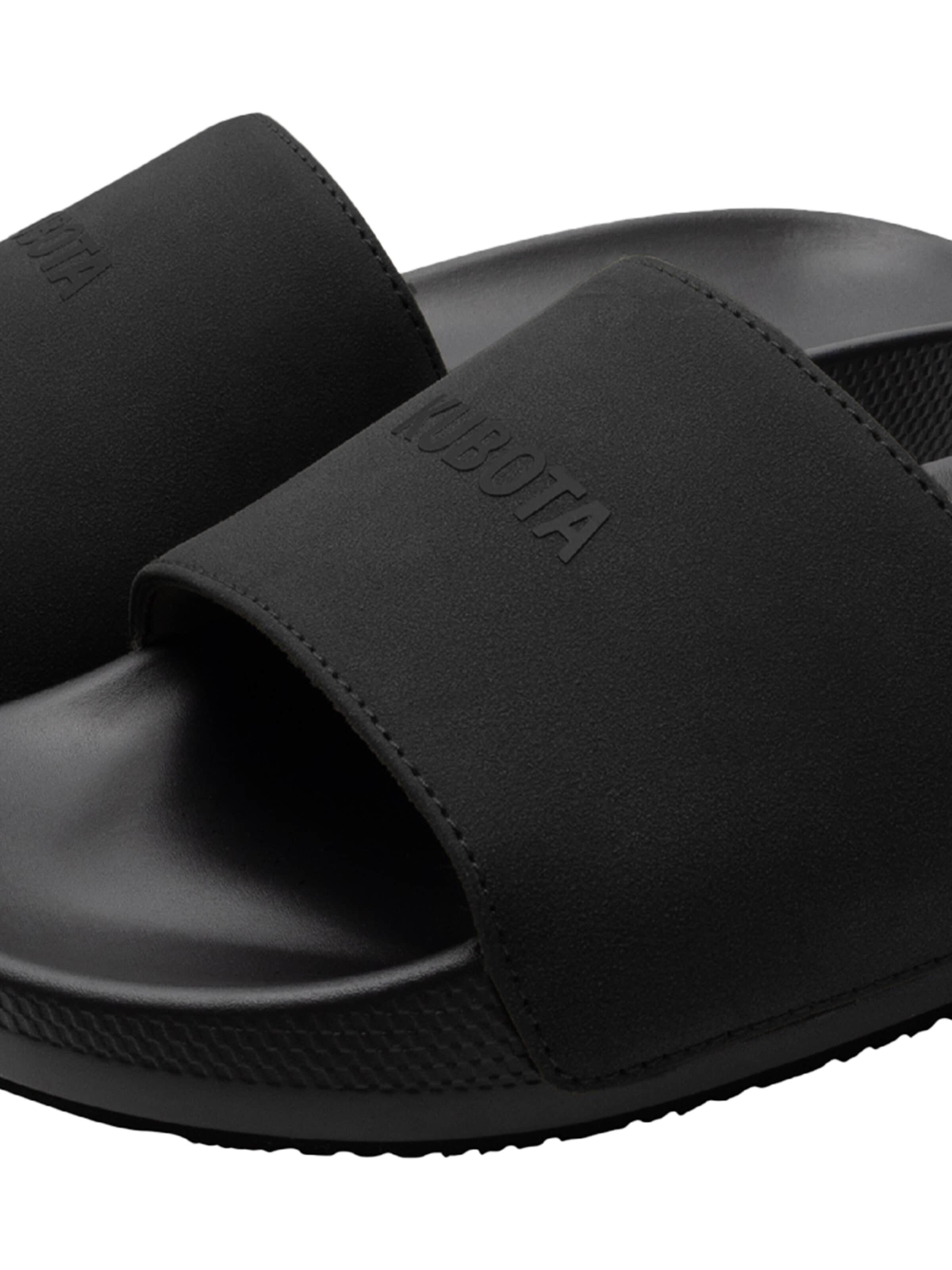 Scarpe da spiaggia / da bagno 'Kubota Men's Slip-On Essence Urban Slides' di Kubota in nero