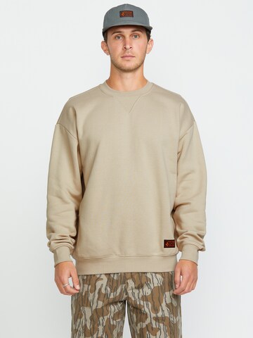 Sweat-shirt 'Operators' Volcom en vert : devant
