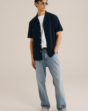 WE Fashion Средняя посадка Рубашка в Синий