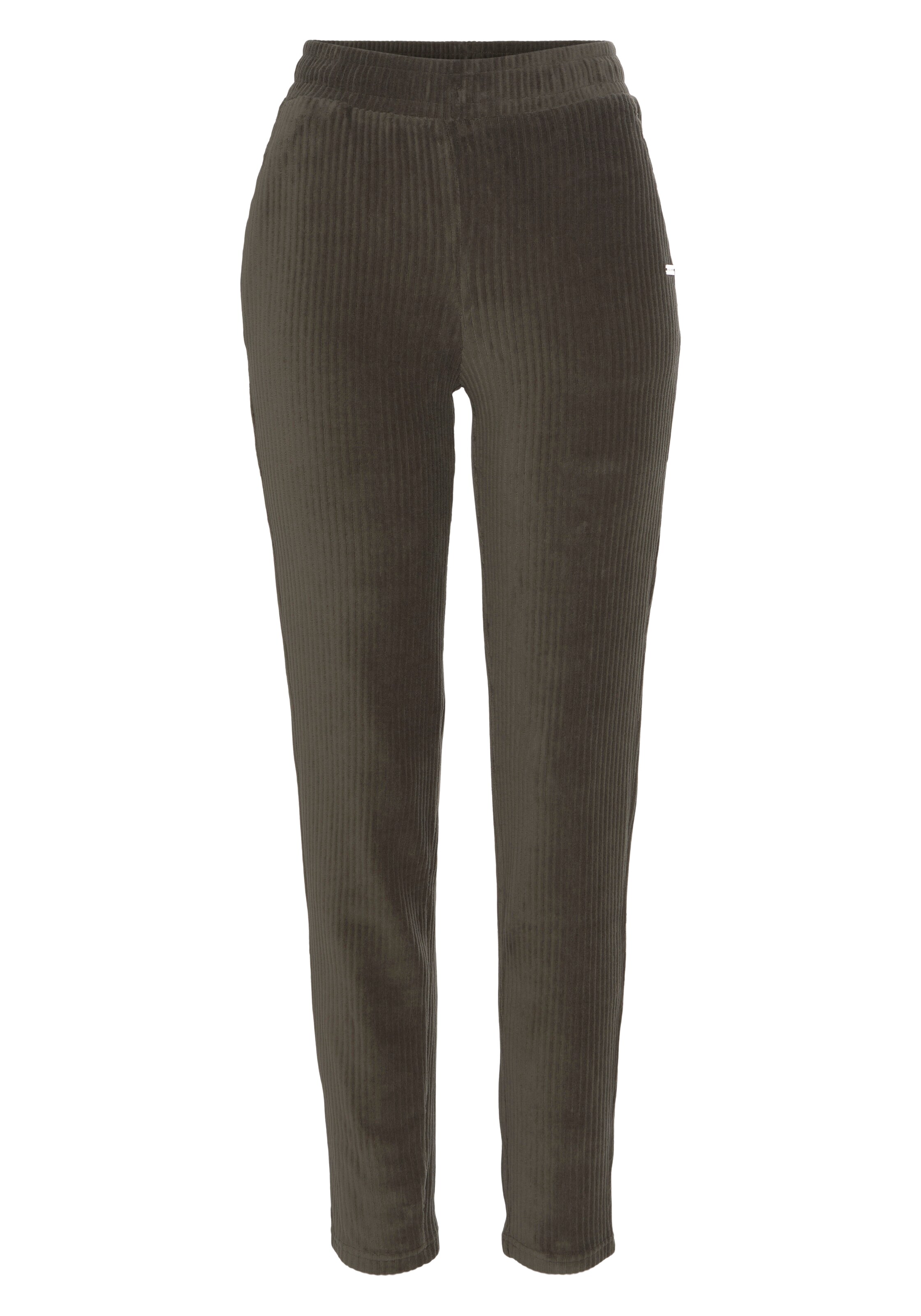 VIVANCE Slimfit Hlače | zelena barva: sprednja stran