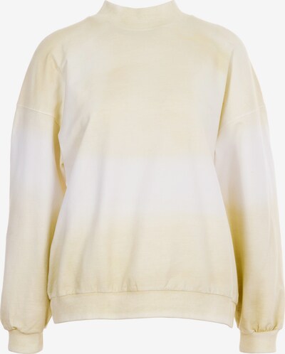 UNQ Sweatshirt in gelb / weiß, Produktansicht