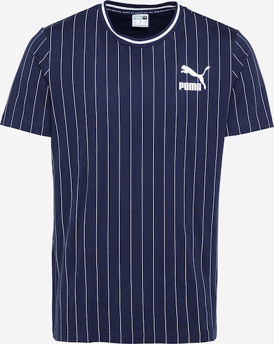 Tricou PUMA pe albastru închis / alb, Vizualizare produs