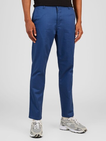 Dockers Slimfit Chino kalhoty – modrá: přední strana
