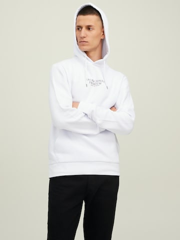 Sweat-shirt 'Archie' JACK & JONES en blanc : devant