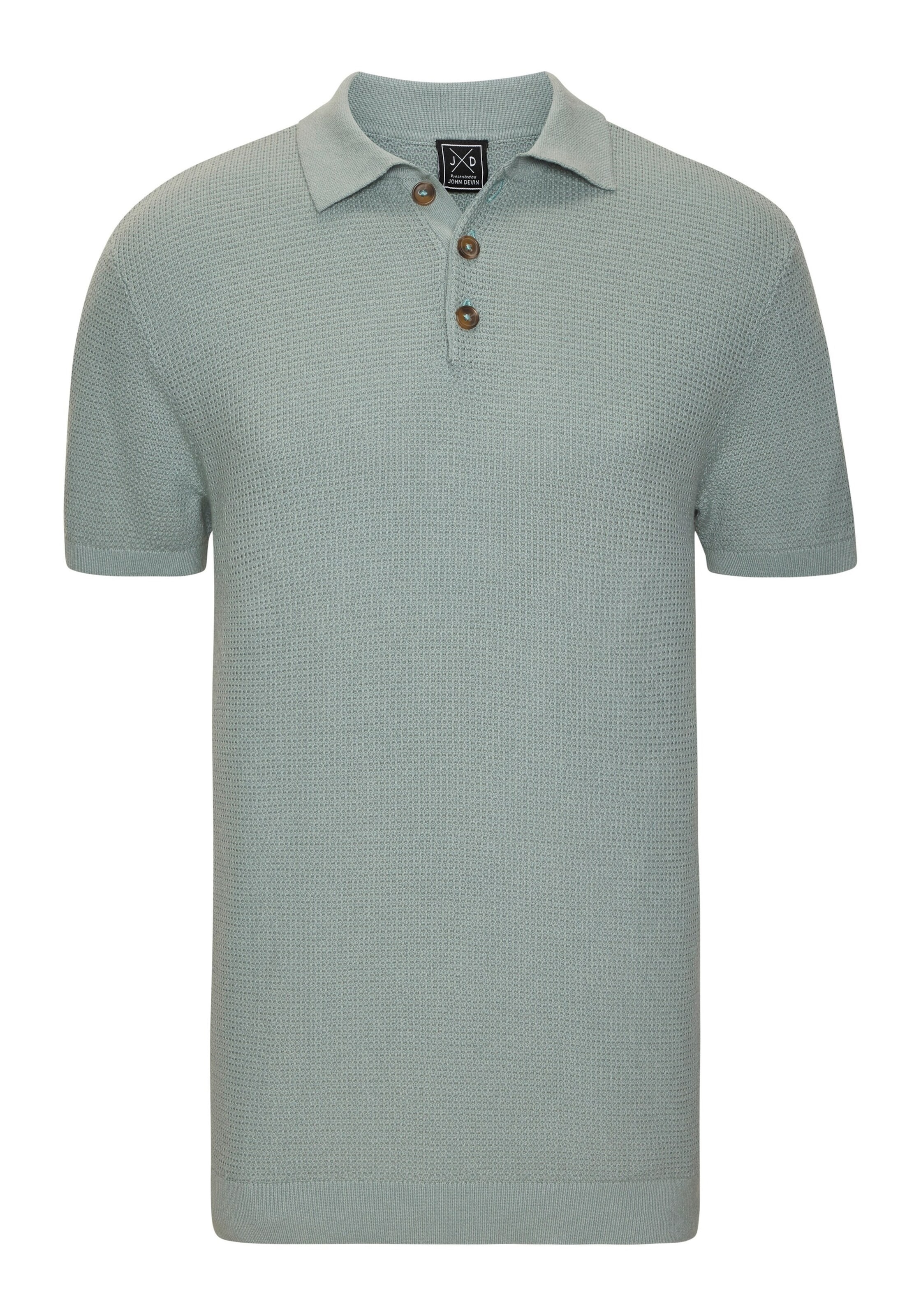 JOHN DEVIN - Camisa em azul: frente