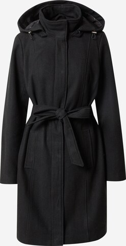 Fransa Between-Seasons Coat 'SAGA' in Black: front