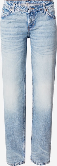 Jeans Monki pe albastru denim, Vizualizare produs