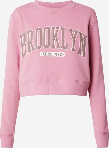 AÉROPOSTALE Sweatshirt 'BROOKLYN' in Pink: front