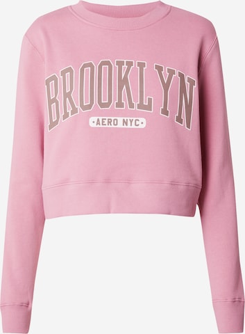 AÉROPOSTALESweater majica 'BROOKLYN' - roza boja: prednji dio