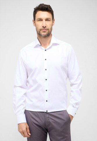 ETERNA Regular fit Button Up Shirt in White: front