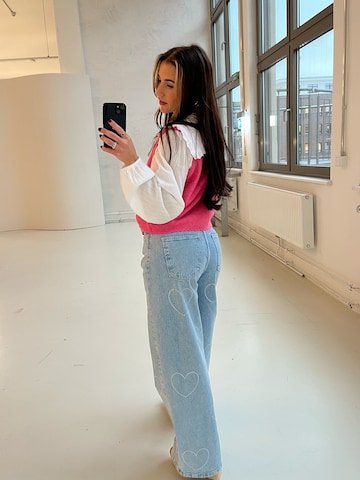 Sálea Wide leg Τζιν σε μπλε