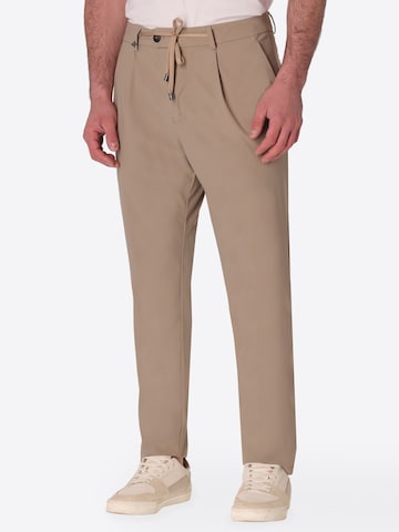 Distretto12 Tapered Chino 'Rio T.Active' in Beige: voorkant
