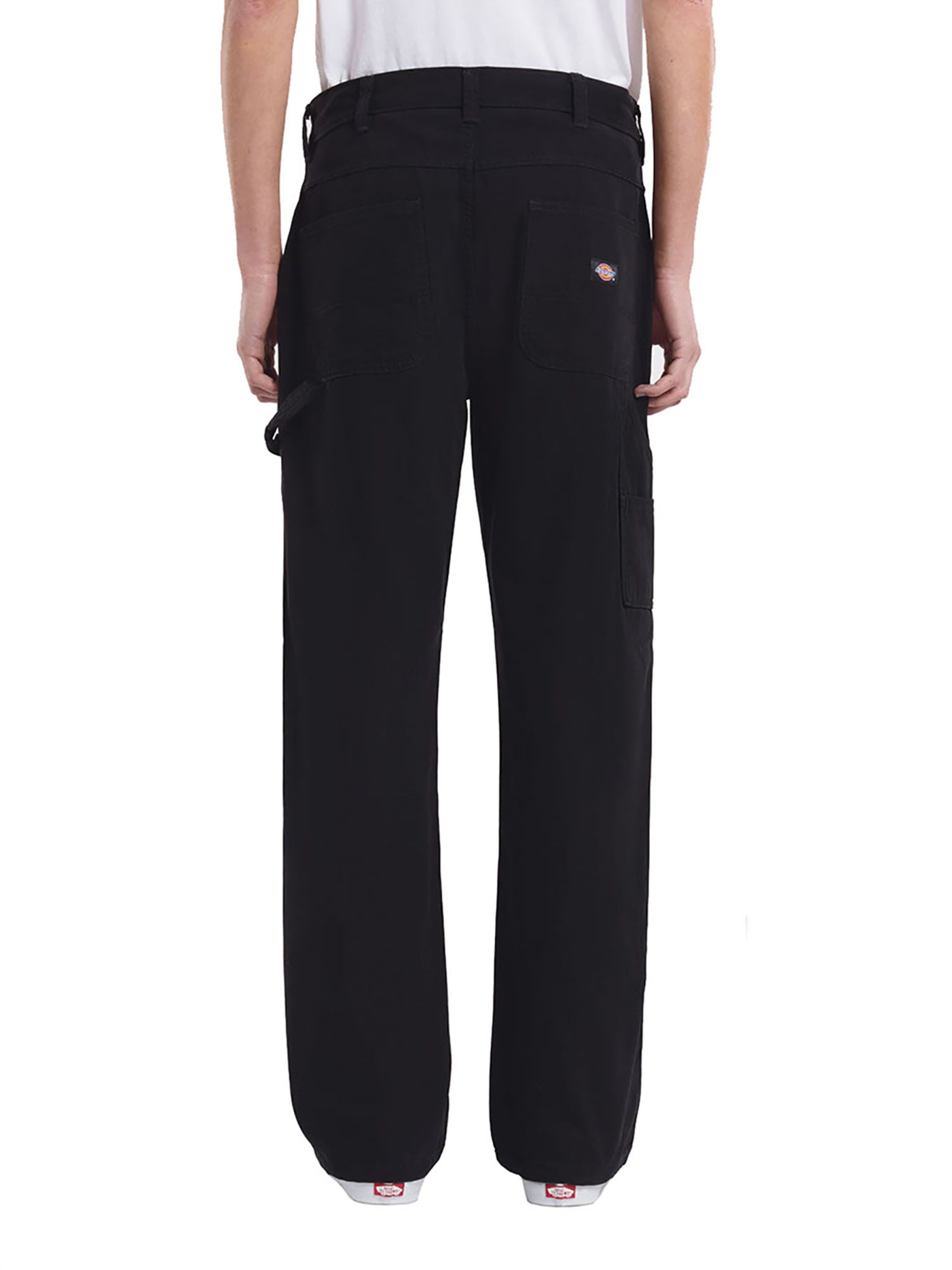 DICKIES Regular Pants 'Canvas Carpenter Lighweig' in Black